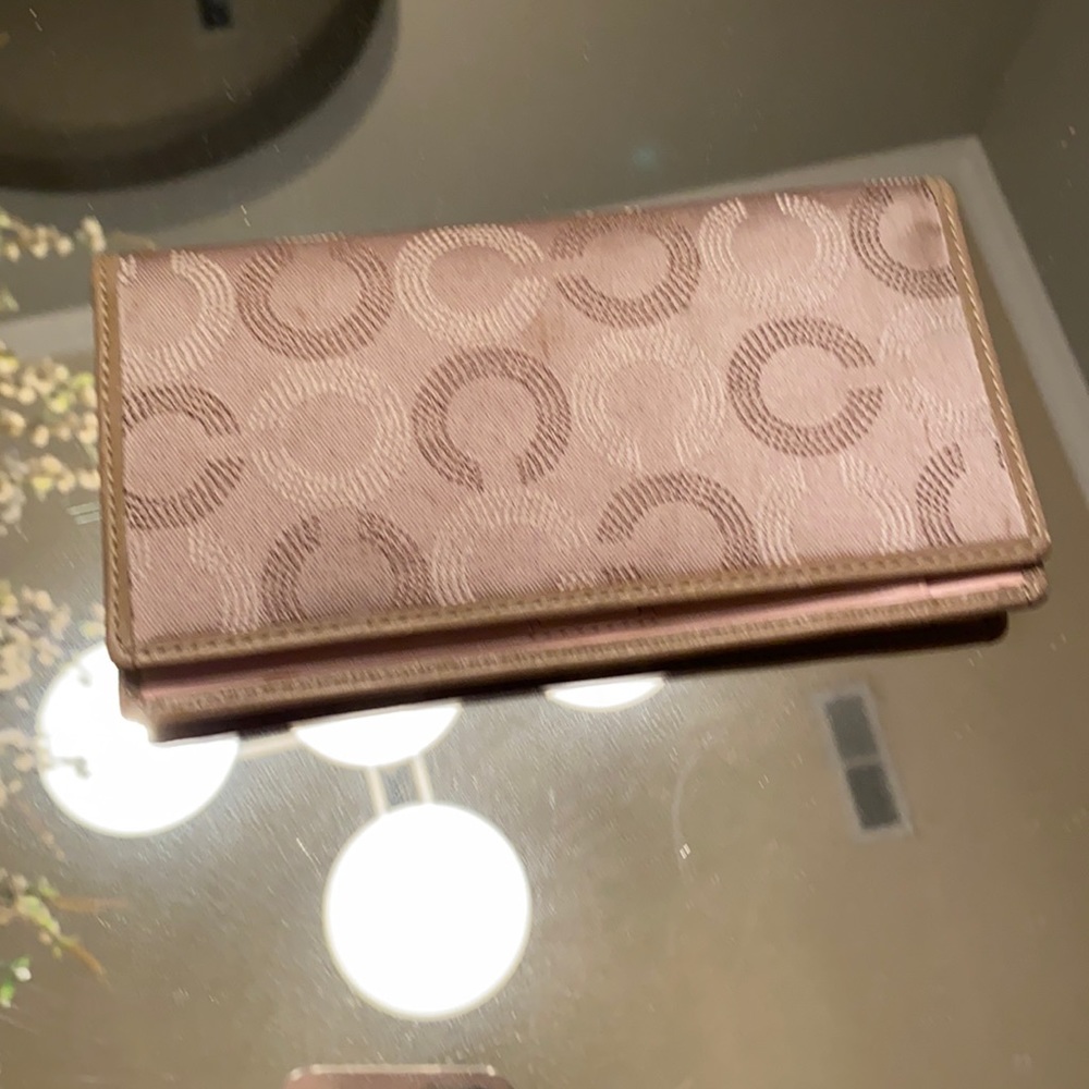 Coach Card checkbook wallet
